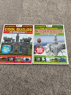 Cool Builds & Ultimate Builder's Guide in Minecraft - Red & Green Covers
